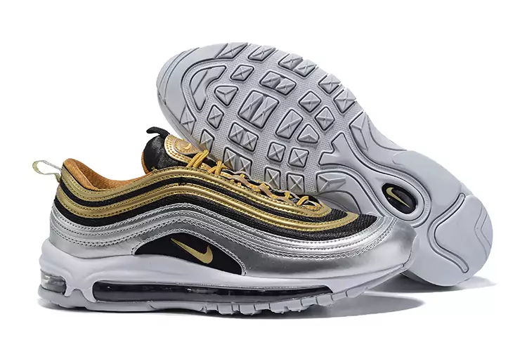 nike air max 97 boys undefeated metal gold silver